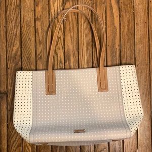 Fossil Rachel Heart-Print Tote Bag